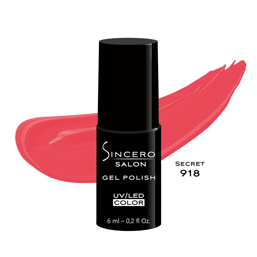 Gēla nagu laka "Sincero Salon", 6ml, Secret 916 cena un informācija | Nagu lakas, stiprinātāji | 220.lv