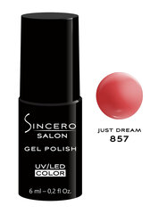 Gēla nagu laka "Sincero Salon", 6ml, Just dream 855 cena un informācija | Nagu lakas, stiprinātāji | 220.lv