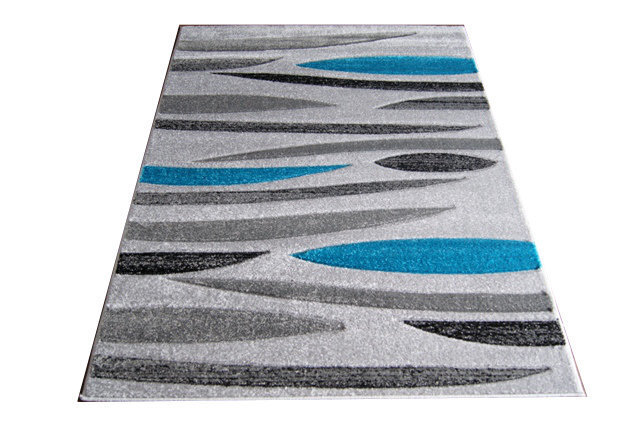 Paklājs Fantazija 01 Grey/turquoise, 80 x 150 cm cena un informācija | Paklāji | 220.lv