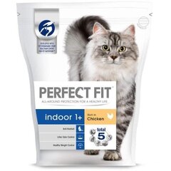 Sausā barība kaķiem PERFECT FIT, Indoor Chicken, 750 g cena un informācija | Sausā barība kaķiem | 220.lv