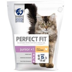 PERFECT FIT sausā barība kaķēniem, ar vistu, 750 g cena un informācija | Sausā barība kaķiem | 220.lv