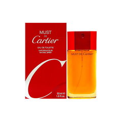 Cartier Must de Cartier Gold EDT sievietēm 50 ml cena un informācija | Sieviešu smaržas | 220.lv