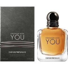 Tualetes ūdens Giorgio Armani Stronger With You EDT vīriešiem 100 ml cena un informācija | Giorgio Armani Smaržas, kosmētika | 220.lv