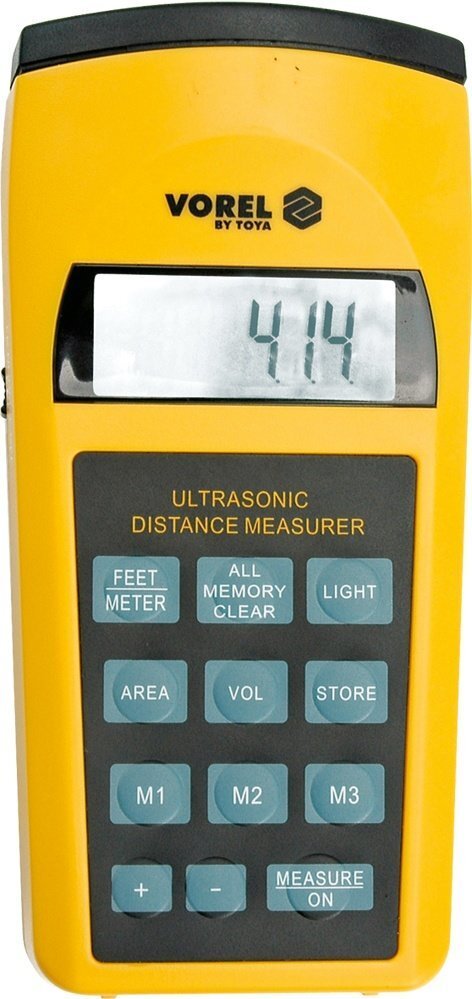 Ultraskaņas attāluma mērītājs Vorel 82782 cena un informācija | Mitruma, temperatūras, pH, ORP mērītāji | 220.lv