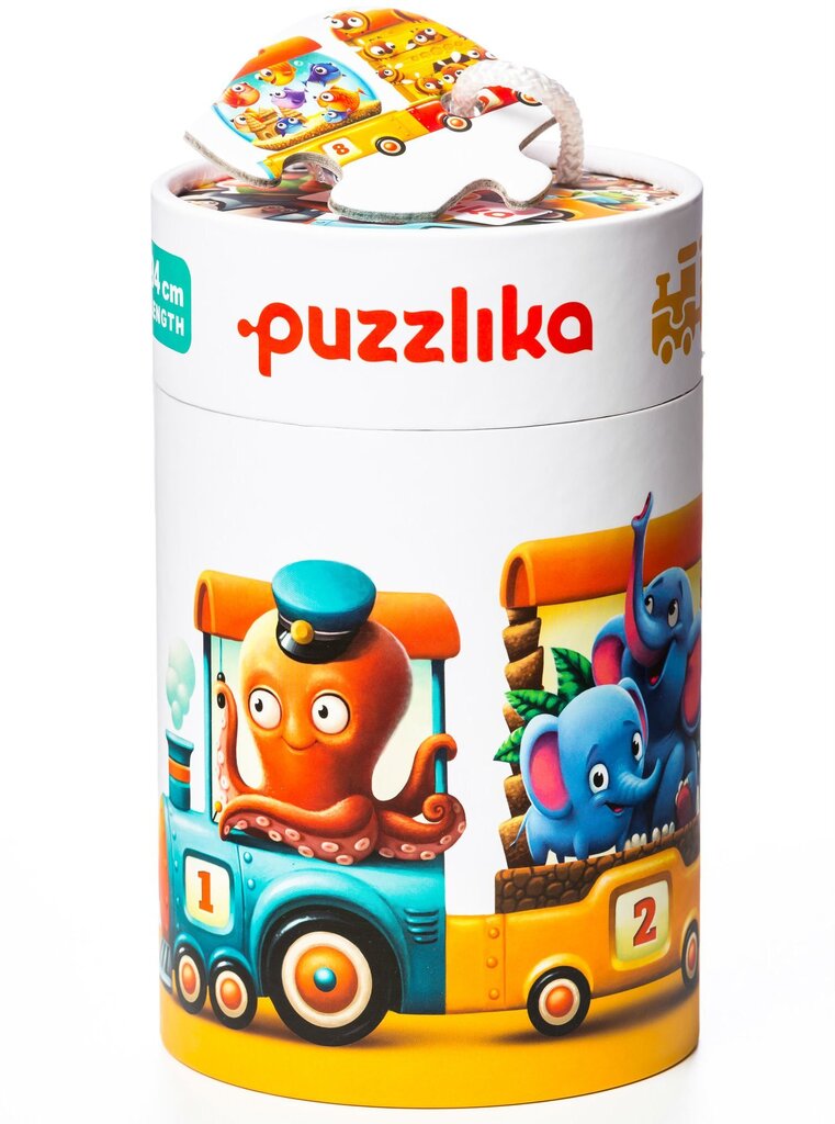 Puzle pašiem mazākajiem Puzzlika Vilciens, 20 gab. цена и информация | Puzles, 3D puzles | 220.lv