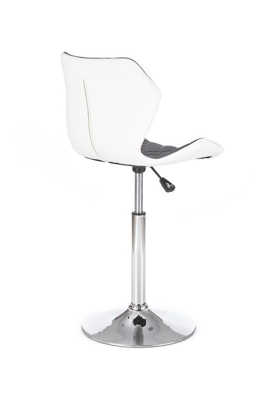2 bāra krēslu komplekts Halmar Matrix 2, pelēks/balts cena un informācija | Virtuves un ēdamistabas krēsli | 220.lv