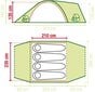 Telts Coleman Rock Springs 4, zaļa цена и информация | Teltis | 220.lv