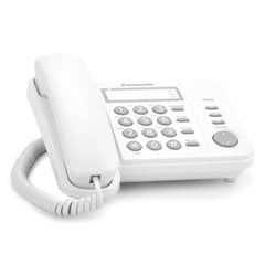 Panasonic KX-TS520, белый цена и информация | Стационарные телефоны | 220.lv