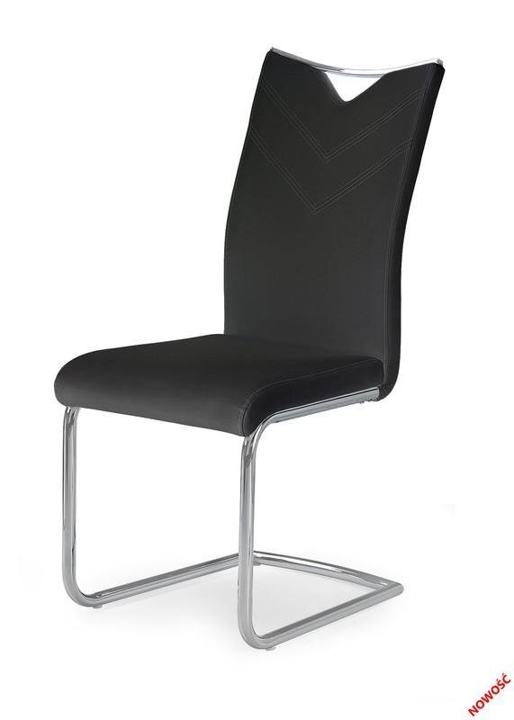 Krēsls K224, melns cena un informācija | Virtuves un ēdamistabas krēsli | 220.lv