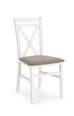 Комплект из 2 стульев Halmar Dariusz, белый/серый