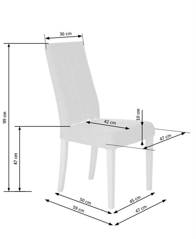 2-u krēslu komplekts Halmar Diego, ozola/smilškrāsas цена и информация | Virtuves un ēdamistabas krēsli | 220.lv
