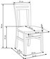 Krēsls Hubert 8, Sonomas ozola krāsas/Inari 23, 2 gab. цена и информация | Virtuves un ēdamistabas krēsli | 220.lv