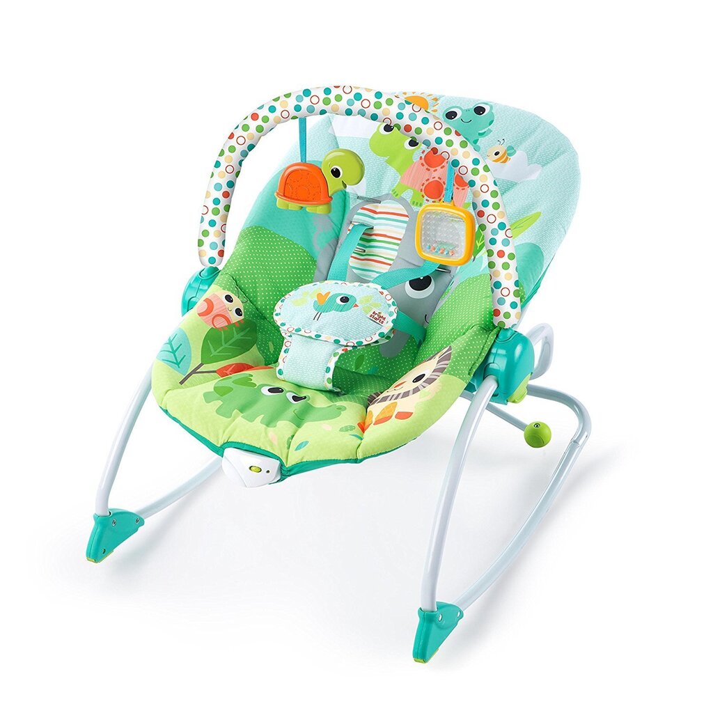 Šūpuļkrēsls ar vibrāciju Bright Starts Playful Parade cena un informācija | Bērnu šūpuļkrēsliņi | 220.lv