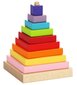 Koka klucīšu komplekts Cubika Piramīda 12+ mēn. cena un informācija | Rotaļlietas zīdaiņiem | 220.lv