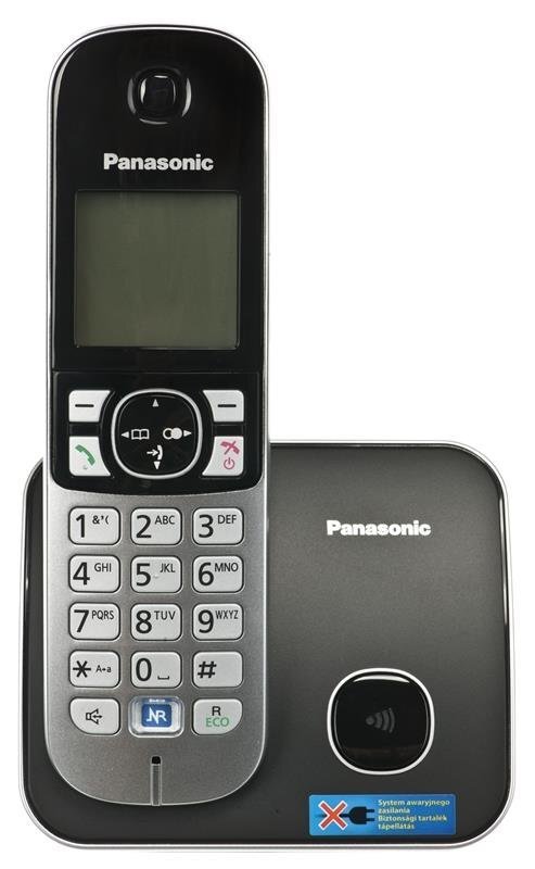 Panasonic KX-TG6811 PDB, melns cena un informācija | Stacionārie telefoni | 220.lv