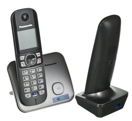 Panasonic KX-TG6812 PDM, pelēks cena un informācija | Stacionārie telefoni | 220.lv