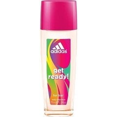 Pūšamais dezodorants Adidas Get Ready! 75 ml cena un informācija | Parfimēta sieviešu kosmētika | 220.lv