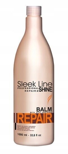 Kondicionieris ar zīda proteīniem Stapiz Sleek Line Repair, 1000 ml цена и информация | Matu kondicionieri, balzāmi | 220.lv