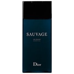 Гель для душа Christian Dior Sauvage, 200 мл цена и информация | Парфюмированная мужская косметика | 220.lv