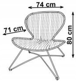 Atpūtas krēsls Troy, brūns cena un informācija | Dārza krēsli | 220.lv