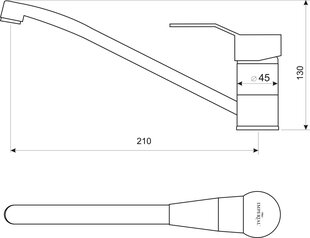 Смеситель Imperial Vesto цена и информация | Смесители | 220.lv