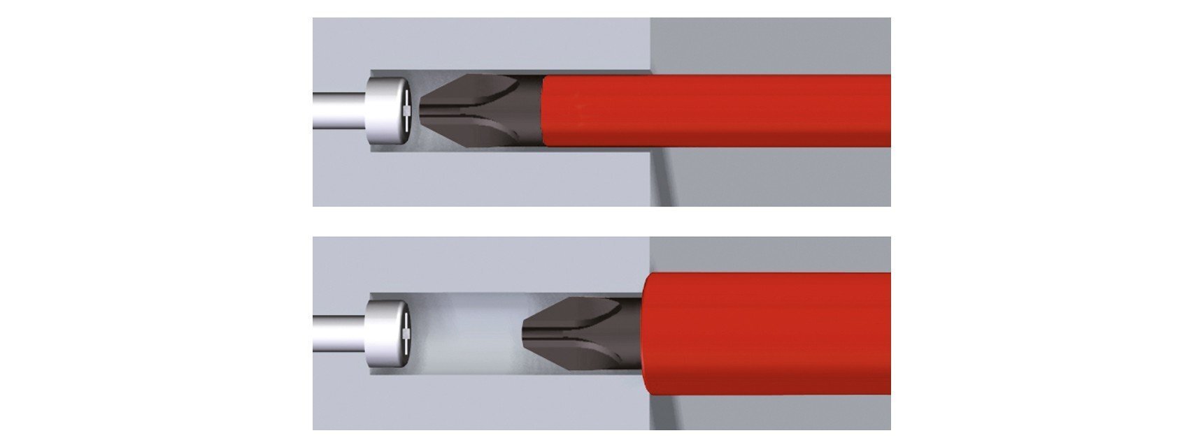 Skrūvgriezis komplektēts elektriķim WIHA SoftFinish slimFix Phillips (6 gab.) cena un informācija | Rokas instrumenti | 220.lv