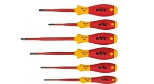 Набор отверток для электрика WIHA SoftFinish slimFix Phillips (6 шт.) цена и информация | Механические инструменты | 220.lv
