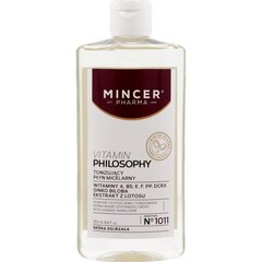 Tonizējošs micelārais ūdens Mincer Pharma Vitamins Philosophy, 250 ml цена и информация | Средства для очищения лица | 220.lv