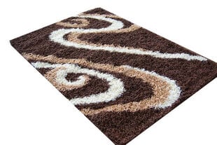 Paklājs Shaggy Long 05 Brown, 80x150 cm цена и информация | Коврики | 220.lv