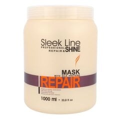 Маска для волос с экстрактом шелка Stapiz Sleek Line Repair, 1000 мл цена и информация | Средства для укрепления волос | 220.lv