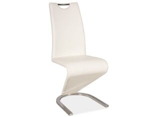 Комплект из 2 стульев H090, белый/хром цена и информация | Стулья для кухни и столовой | 220.lv