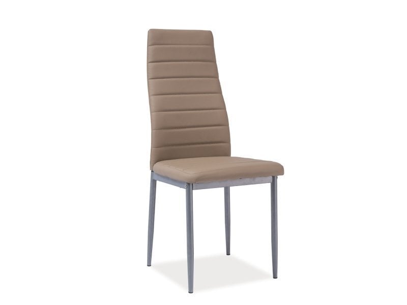4 krēslu komplekts H261 Bis Alu, smilšu krāsa цена и информация | Virtuves un ēdamistabas krēsli | 220.lv