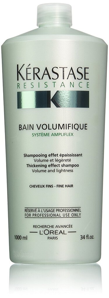 Šampūns matu apjomam Kerastase Resistance Bain 1000 ml cena un informācija | Šampūni | 220.lv
