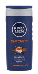 Nivea Men Sport dušas želeja vīriešiem 250 ml cena un informācija | Dušas želejas, eļļas | 220.lv