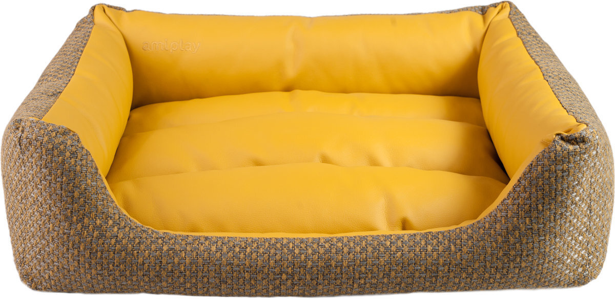 Amiplay gulta Sofa ZipClean 4 in 1 Morgan, S, dzeltens cena un informācija | Suņu gultas, spilveni, būdas | 220.lv