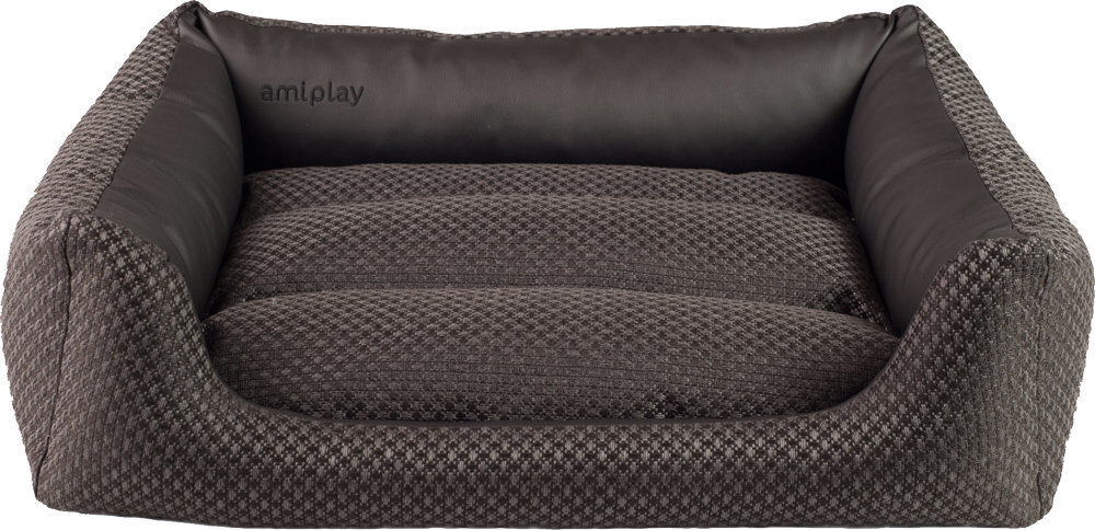 Amiplay gulta Sofa ZipClean 4 in 1 Morgan, L, melns cena un informācija | Suņu gultas, spilveni, būdas | 220.lv