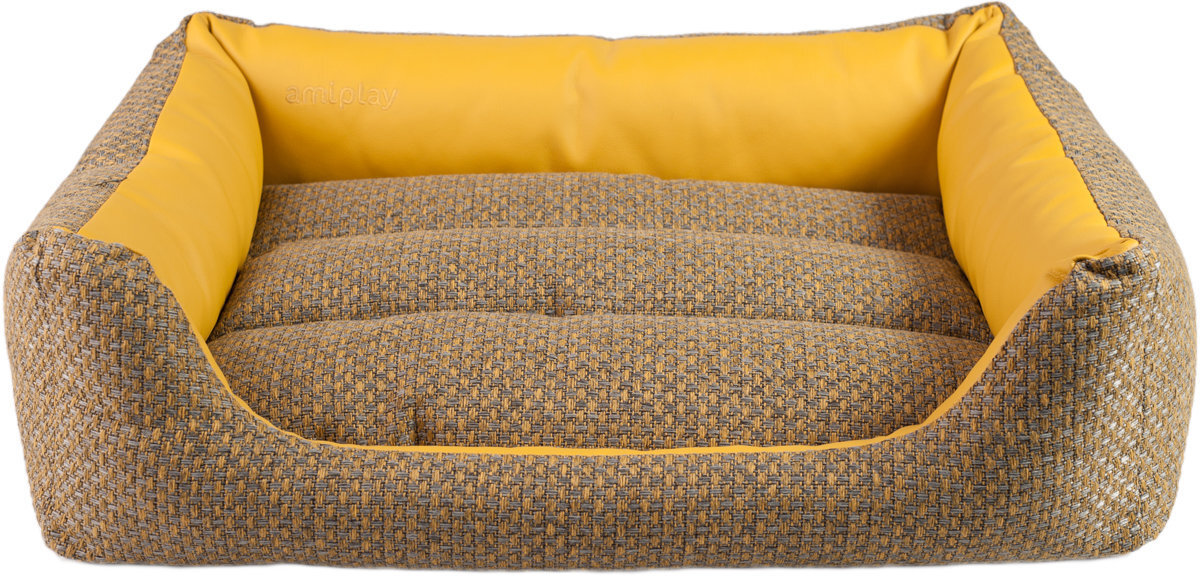 Amiplay gulta Sofa ZipClean 4 in 1 Morgan, L, dzeltens cena un informācija | Suņu gultas, spilveni, būdas | 220.lv
