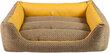 Amiplay gulta Sofa ZipClean 4 in 1 Morgan, L, dzeltens cena un informācija | Suņu gultas, spilveni, būdas | 220.lv