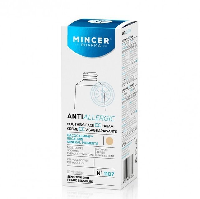 Nomierinošs dienas krēms sejai Mincer Pharma Antiallergic Nr.1107 50 ml cena un informācija | Sejas krēmi | 220.lv