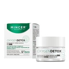 Nakts sejas krēms - maska Mincer Pharma Oxygen Detox, 50 ml цена и информация | Кремы для лица | 220.lv