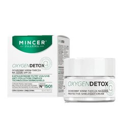 Dienas krēms problēmatiskai ādai ar pūtītēm Mincer Pharma Oxygen Detox SPF20, 50 ml cena un informācija | Sejas krēmi | 220.lv