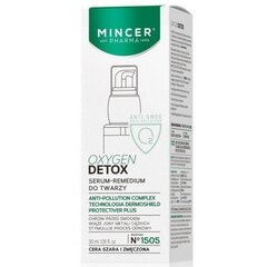 Stiprinošs serums maigai ādai Mincer Pharma Oxygen Detox, 30 ml цена и информация | Сыворотки для лица, масла | 220.lv