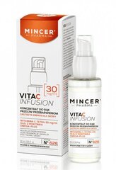 Atjaunojošs mitrinošs koncentrāts roku ādai Mincer Pharma Vita C Infusion Nr.626 30 ml cena un informācija | Ķermeņa krēmi, losjoni | 220.lv