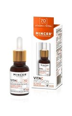 Сыворотка против старения кожи лица Mincer Pharma Vita C Infusion Nr.606, 15 мл цена и информация | Сыворотки для лица, масла | 220.lv