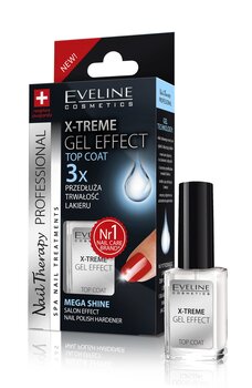 Virslaka ar gēla efektu Eveline Nail Therapy Professional 12 ml cena un informācija | Nagu lakas, stiprinātāji | 220.lv