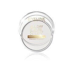 Matējošs kompaktais pūderis Eveline All Day Ideal Stay Matt Finish&Fix Pressed 12 g цена и информация | Пудры, базы под макияж | 220.lv