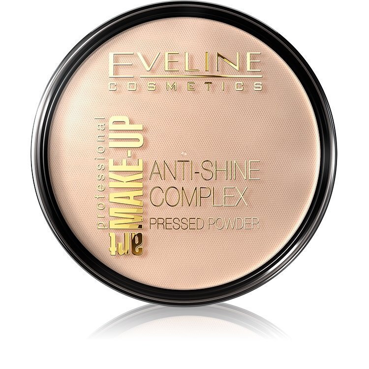 Kompaktais pūderis Eveline Art Make-Up Anti-Shine Complex 14 g, 31 Transparent цена и информация | Grima bāzes, tonālie krēmi, pūderi | 220.lv