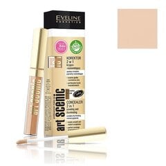 Krēmveida korektors 2in1 Eveline 7 ml, 06 Ivory, 06 Ivory цена и информация | Пудры, базы под макияж | 220.lv