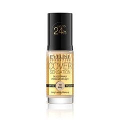 Ilgnoturīgs grima pamats Eveline Cover Sensation SPF10 30 ml, 101 Ivory, 101 Ivory цена и информация | Пудры, базы под макияж | 220.lv