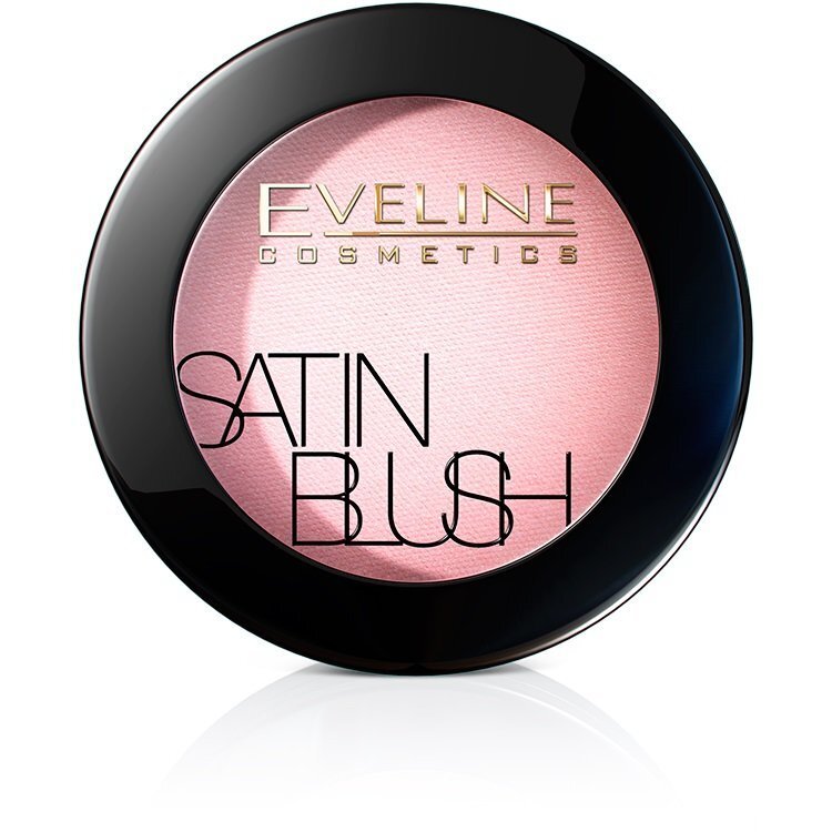 EVELINE Cosmetics Satin BLUSH vaigu sārtums 6 g Nr. 3 Peachy Pink цена и информация | Bronzeri, vaigu sārtumi | 220.lv